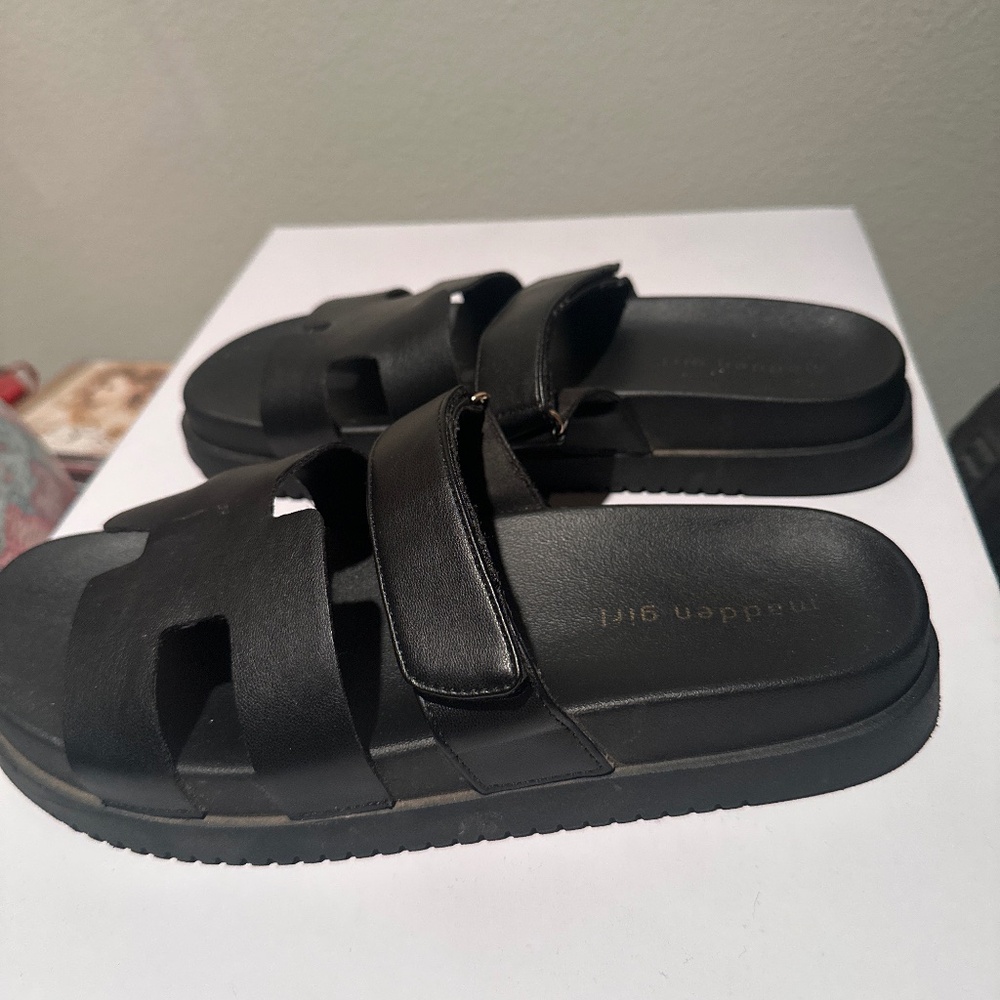 Madden Girl black sandals